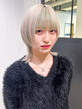 アルバム 池袋(ALBUM) インナーウルフ_ショコラアッシュヘルシースタイル_9425