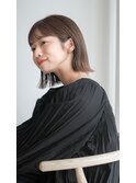 暗髪透明感×大人ショートボブ×ナチュラルボブ×外ハネボブ