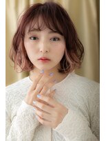 カバーヘア ブリス 戸田公園西口店(COVER HAIR bliss)&nbsp;ペールピンクツートンカラー大人ハイライトZ戸田公園10代20代