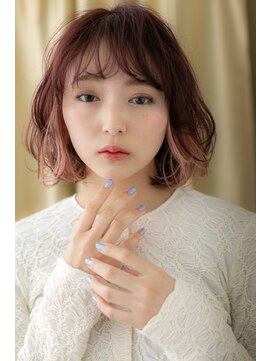 カバーヘア ブリス 戸田公園西口店(COVER HAIR bliss) ペールピンクツートンカラー大人ハイライトZ戸田公園10代20代