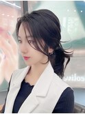 韓国前髪顔周り×美髪レイヤー[横浜/縮毛矯正/前髪縮毛矯正]