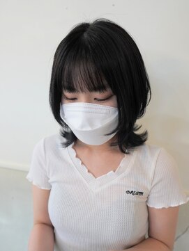 ボアップ(boappu) #ウルフカット#黒髪ウルフ#ショートウルフ#外ハネ