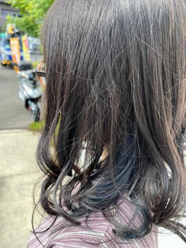 ベリー(berry) インナーカラーにブルー☆