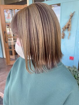 リオス(LIOS) アンブレラカラー×ぱっつとボブ