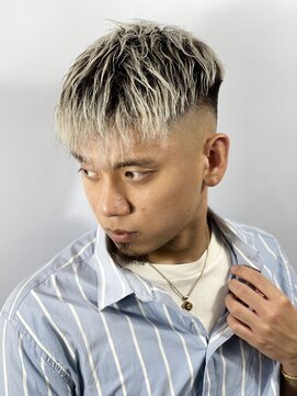 ヒロギンザ 大阪本店(HIRO GINZA) シルバー×スキンフェード