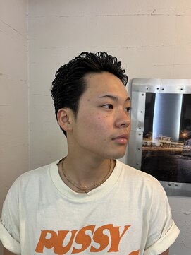 ビーバイエイトジェンツ(Bee by EIGHT GENTS) カルマパーマ/ベリーショート/ダークアッシュ/ニュアンスパーマ