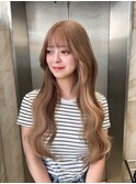 【lilley 稲永麻衣】エクステ+ブリーチ+ロングヘア+韓国ヘア