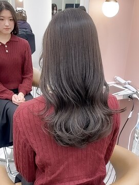 ロンド ブランシュ 錦糸町北口(Lond blanche) イメチェン外ハネボブ美髪ワイドバングミディアム縮毛矯正ボブ