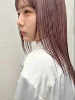 ニコ ヘアデザイン(nico hair design)の写真/〈西新駅近〉nico hair designの縮毛はとことんナチュラル。生まれつきストレートのような仕上がりです◎