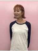 オレンジヘア/スリークボブ