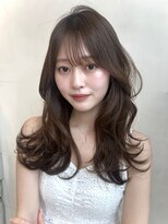 ザックラフィネ(ZACC raffine)&nbsp;韓国風くびれ巻き/マロンベージュ/前髪カット/シースルーバンク