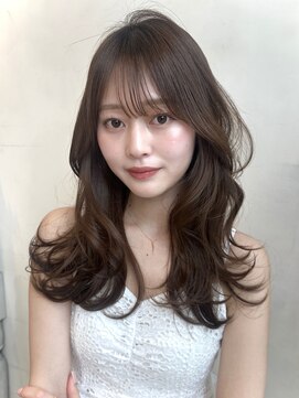 ザックラフィネ(ZACC raffine) 韓国風くびれ巻き/マロンベージュ/前髪カット/シースルーバンク