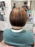 【カラー＆カットでつくる美フォルムボブ】