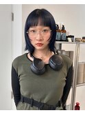ボブマッシュ　オン眉ボブ　レイヤーボブ