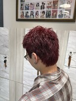 アース オーセンティック 松山銀天街店(EARTH Autentic)&nbsp;スパイキーショート×ワインレッド