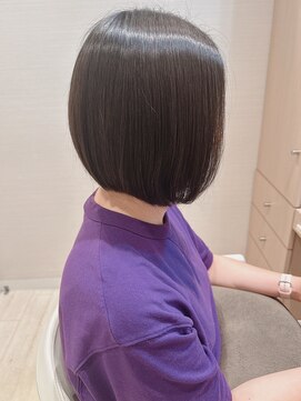 コーエン(cowen) 大人かわいい☆お手入れ簡単前下がりボブ♪髪質改善ストレート