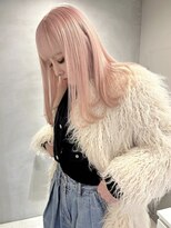 ペレ アネックス 大阪梅田茶屋町店(PELE ANNEX)&nbsp;くびれヘア/アプリコットオレンジ/ハイライトカラー/梅田