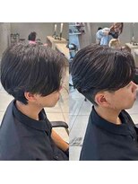 アッシュ 高幡不動店(Ash)&nbsp;立川曲がる縮毛矯正フェザーショートニュアンスパーマ刈り上げ