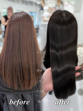 ハピネス 梅田茶屋町店(HAPPINESS) 韓国風/レイヤーカット/顔周り/顔まわり/髪質改善/ベージュ