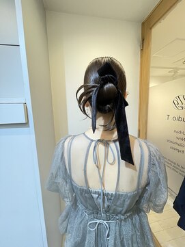 ヘアコレクション アンジュ(Hair collection Unge) カチモリ×ベロアリボン