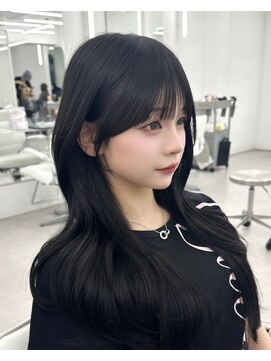 アマトウキョウ アユンチェ(AMA TOKYO×AYUNCHE) 前髪顔まわり韓国ヘアレイヤーカットサイドバンク2wayバンク韓国