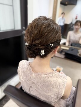 美容堂 ゆるふわサイドアレンジヘア