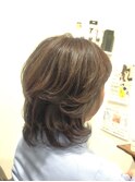 40代50代60代/エレガントレイヤー巻き髪/ゆる内巻き