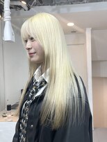 ミーム 原宿 表参道(meme)&nbsp;◎ブロンドハイトーンデザインカラーアンブレラカラー金髪