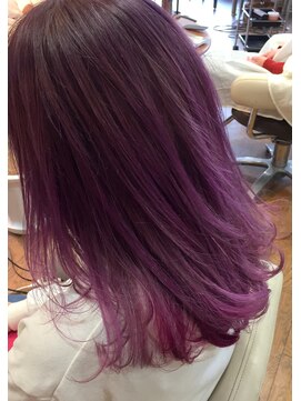 バベル(BABEL Hair Design) 【BABEL】ビビットパープル＠大生真吾