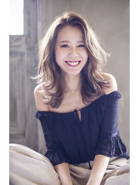 ナナナ パレナ 大津膳所店(nanana parena) 2wayバング×ミルクティーアッシュ×くびれセミ【nananaparena】