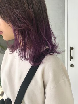 ナイーブヘアデザイン(NAiVE HAIR DESIGN) 【NAiVE hair】グラデーションパープル