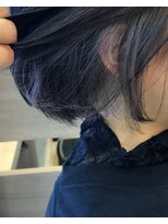ヘアアンドメイク シークネクスト(HAIR&MAKE SeeK NEXT)&nbsp;【 NEXT立川】イヤリングカラー×ペールカラー ブルーシルバー