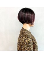 タグ(#tag)&nbsp;#暖色刈り上げ前下がりショート