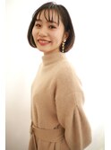 前髪命！シースルーバングに小顔ボブ