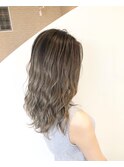 ミルクティーアッシュ×バレイヤージュ