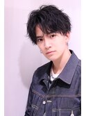 センターパート コンマバング 韓国 社会人 大人オススメ 黒髪