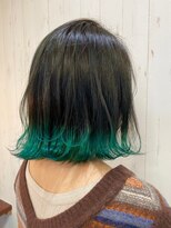 ヘアー リードレス(hair Re:dress)&nbsp;10代20代透明感◎暗髪×襟足ビビット系カラーグラデーション