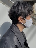 大人センターパートウェーブヘア