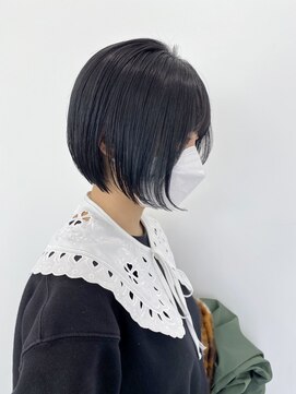 ギグスダブル 栄店(gigs double) シンプル艶ミニボブ●