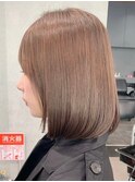 30代40代大人女性/前髪ありショートボブ/ショートヘア/髪質改善