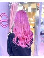 ヘアサロン トミー(Hair salon TOMMY) ピンクカラー　カラーバター　ロングヘア