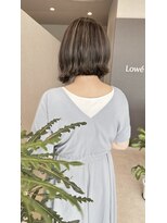 ロエ(Lowe')&nbsp;【Lowe'】　外はねボブ×ハイライトカラー