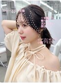 シースルー前髪　顔まわりカット　小顔カット　冬カラー