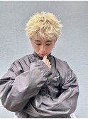 ブロンドスパイキーショート/ケアブリーチ/ショートウルフカット