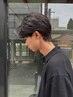 メンズカット＋hugeオリジナル韓流ボリュームダウンパーマ￥13900