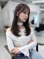 ハピネス 梅田茶屋町店(HAPPINESS)&nbsp;韓国風/レイヤーカット/顔周り/顔まわり/髪質改善/ベージュ