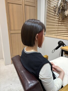 トットファム(tot.fam.) 【t o t . f a m .】ミニボブ×ピンクインナカラー♪20代30代