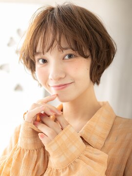 カバーヘア ブリス 川口(COVER HAIR bliss) 小顔補正カットひし形フェザーショートマッシュY川口20代30代