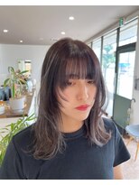 オーダイム(ou' dime)&nbsp;ハイライトケアブリーチダブルカラーレイヤーカットウルフカット