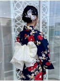 《HAIRZ》渡内美遥　浴衣着付け＆シニヨン